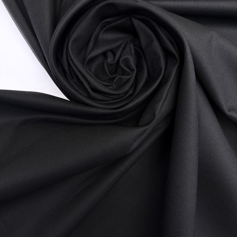 Cotton Viscose Elastane Woven Black