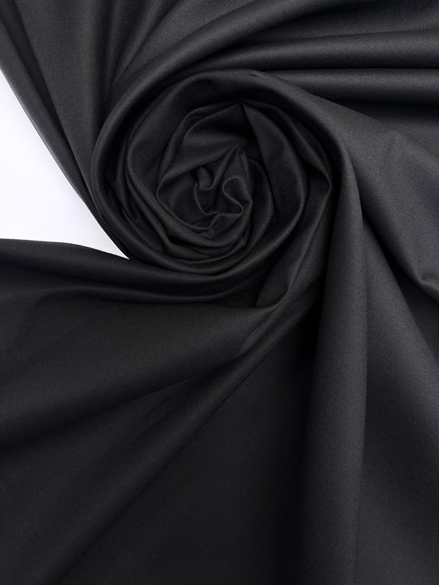 Cotton Viscose Elastane Woven Black