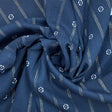 Navy Patterned Rayon Fabric - Navy Patterned Rayon Fabric, 58/60" Wide (1 Yard)