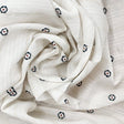 White Patterned Rayon Fabric - White Patterned Fabric (1 Yard)