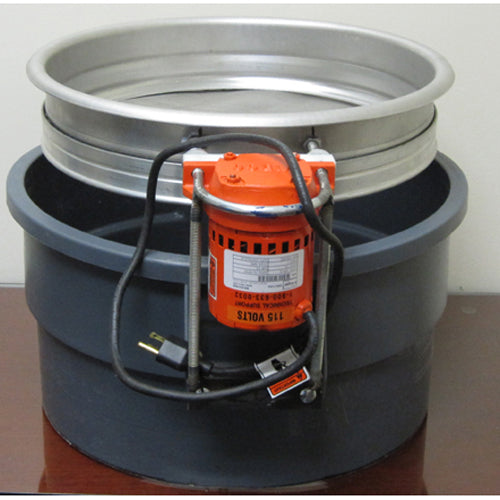 Hands Free Electric Flour Sifter/Sieve 20-Gallon Bin #4 Mesh, for Crumbs