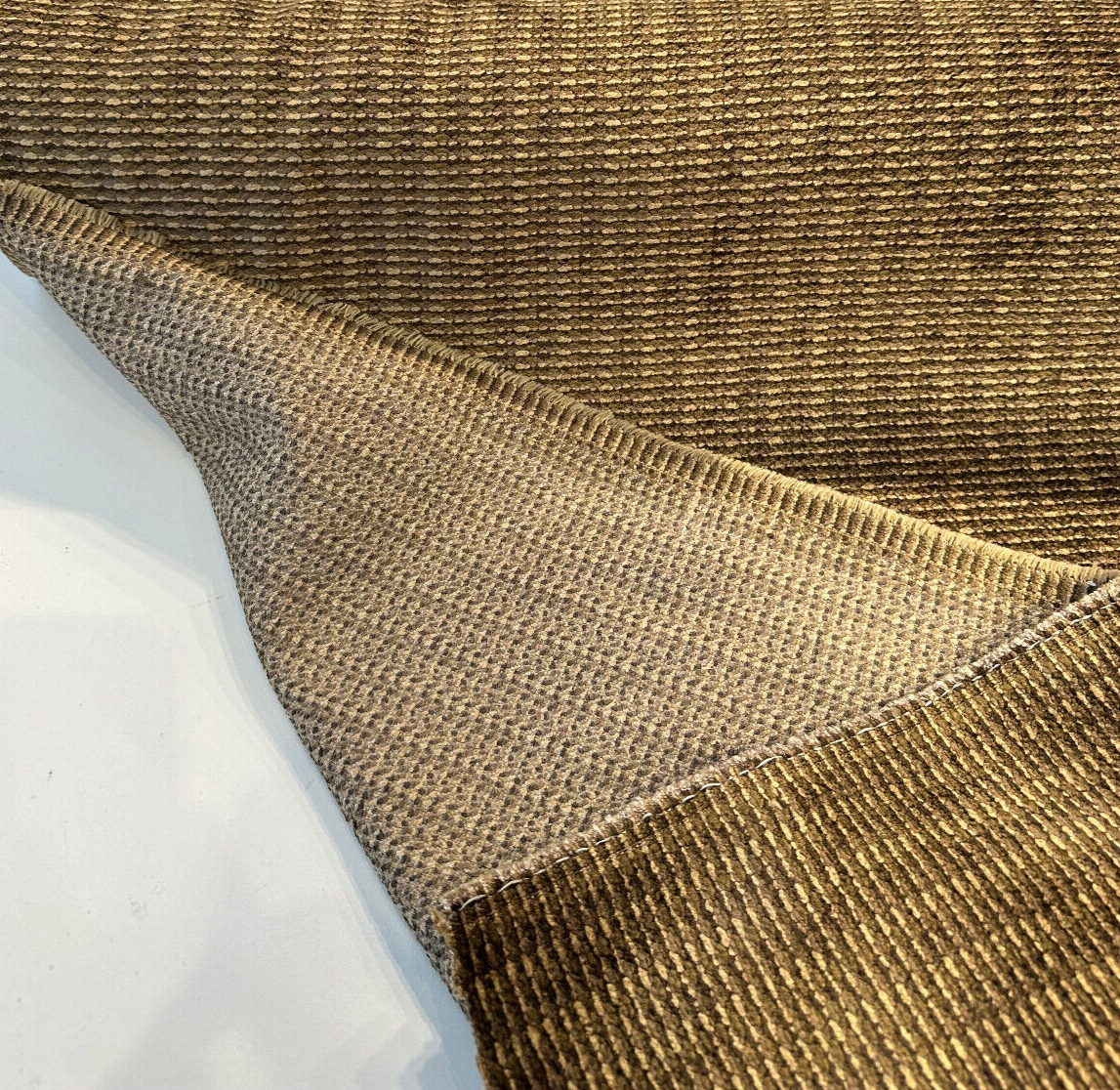 Omega Moss Brown Soft Chenille Upholstery Fabric - Moss Brown, Multi Chenille Plain, 56" Width (1 Yard)