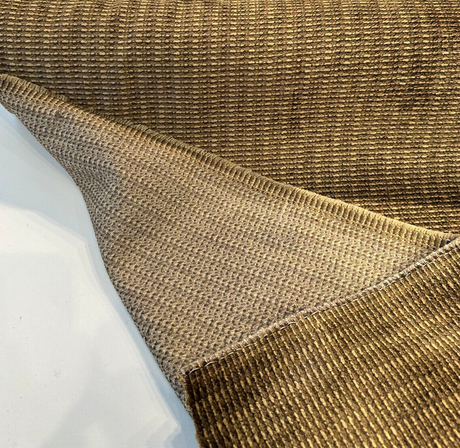 Omega Moss Brown Soft Chenille Upholstery Fabric - Moss Brown, Multi Chenille Plain, 56" Width (1 Yard)