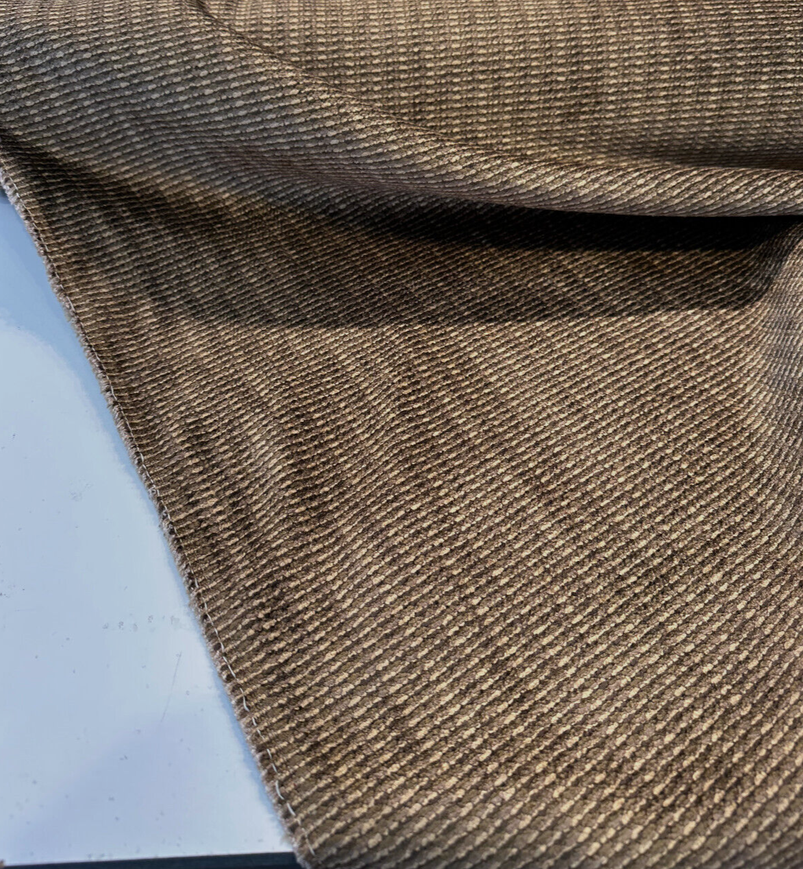 Omega Moss Brown Soft Chenille Upholstery Fabric - Moss Brown, Multi Chenille Plain, 56" Width (1 Yard)