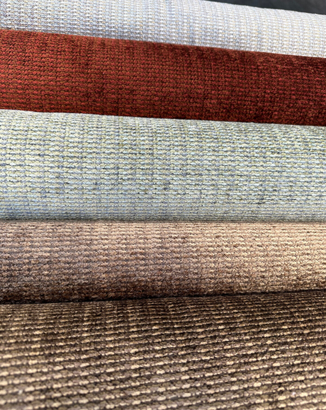 Omega Moss Brown Soft Chenille Upholstery Fabric - Moss Brown, Multi Chenille Plain, 56" Width (1 Yard)