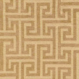 Wheat Greek Key Chenille Upholstery Fabric - Wheat Greek Key Pattern, 54" Width (1 Yard)