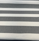 Sunbrella Cinta Solution-Dyed Acrylic Fabric - Coal Rib Bar Stripe, 54" Width (1 Yard)