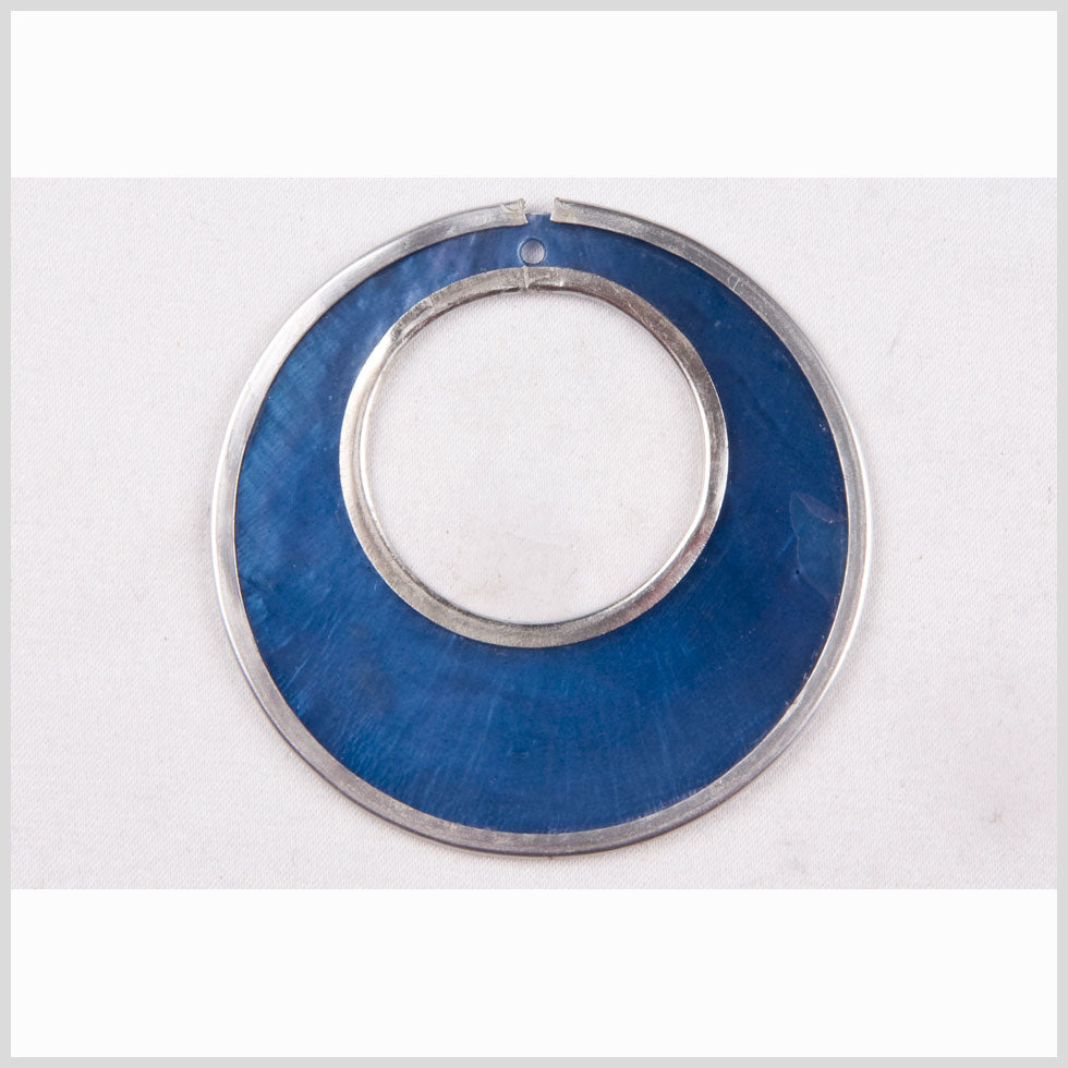 Natural Misty Blue Shell Pendant