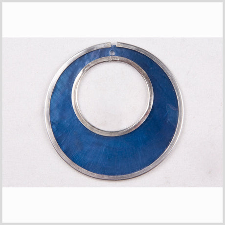 Natural Misty Blue Shell Pendant