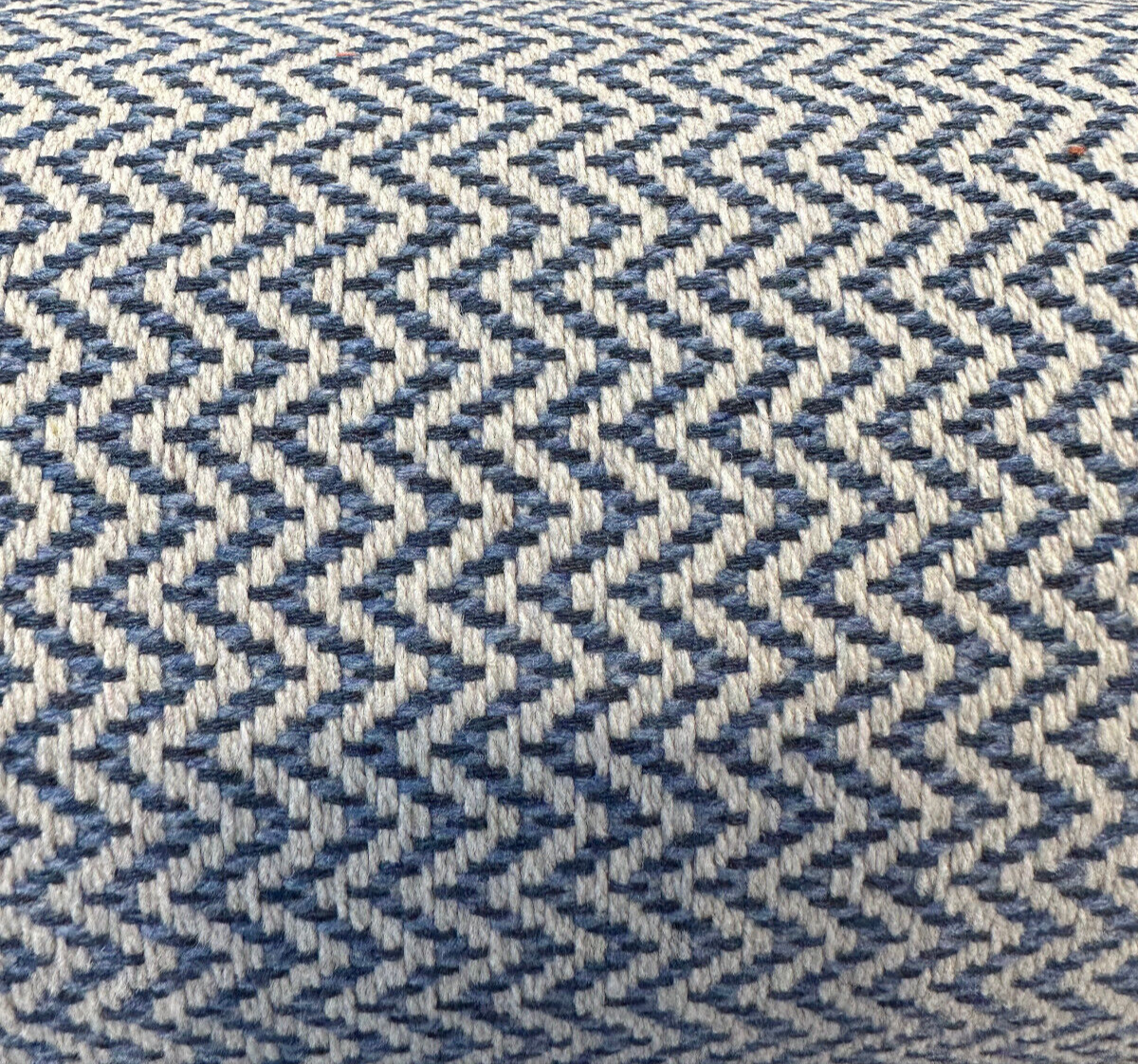 Onda Sunbrella Acrylic Fabric - Denim Blue Chevron, 54" Width (1 Yard)