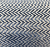Onda Sunbrella Acrylic Fabric - Denim Blue Chevron, 54" Width (1 Yard)