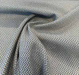 Onda Sunbrella Acrylic Fabric - Denim Blue Chevron, 54" Width (1 Yard)