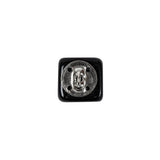 Black Glass Button - 22L/14mm