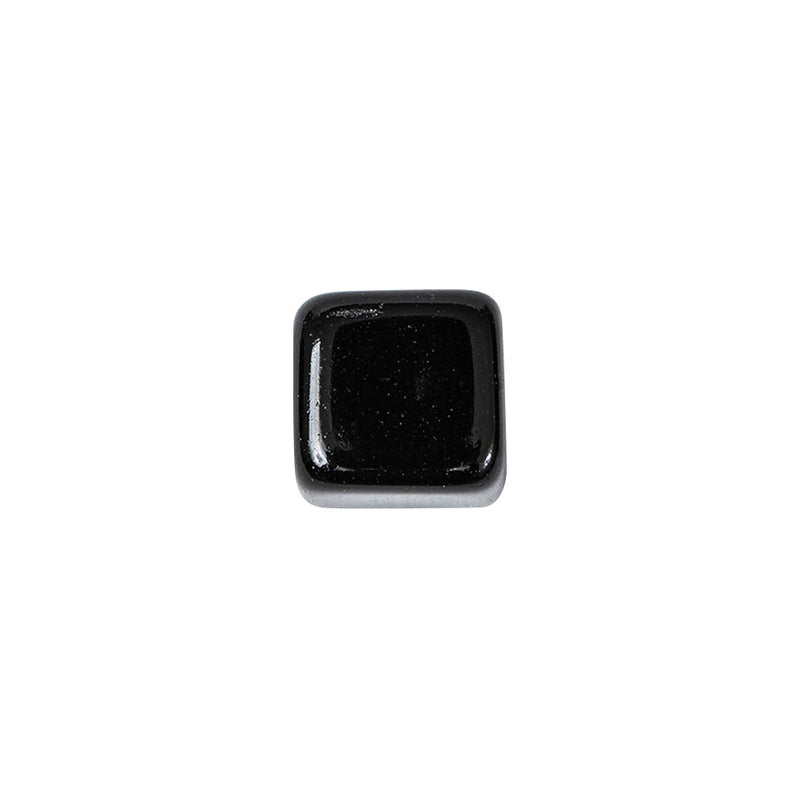 Black Glass Button - 22L/14mm