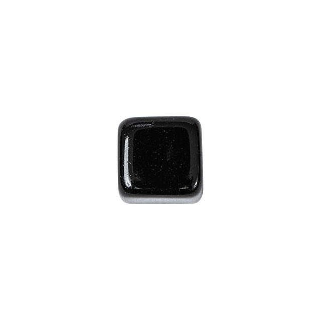 Black Glass Button - 22L/14mm