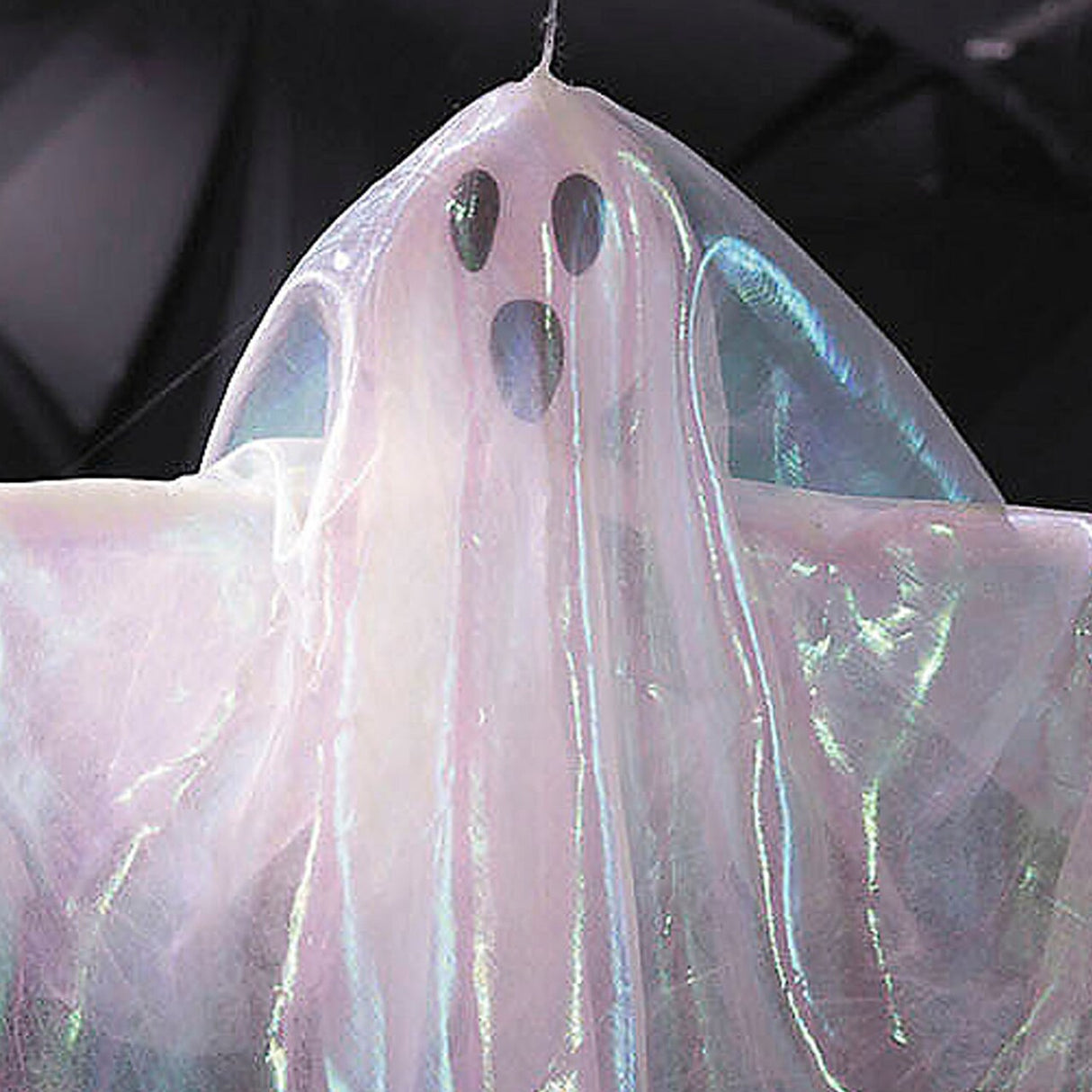23 1/2" Hanging White Ghost Halloween Decoration