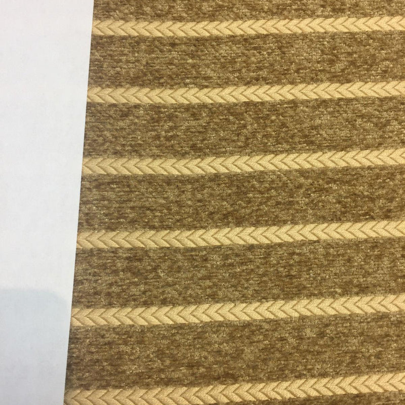 Italian Herringbone Upholstery Fabric - Antique Gold, Horizontal Herringbone, 59" Width, 1 Yard