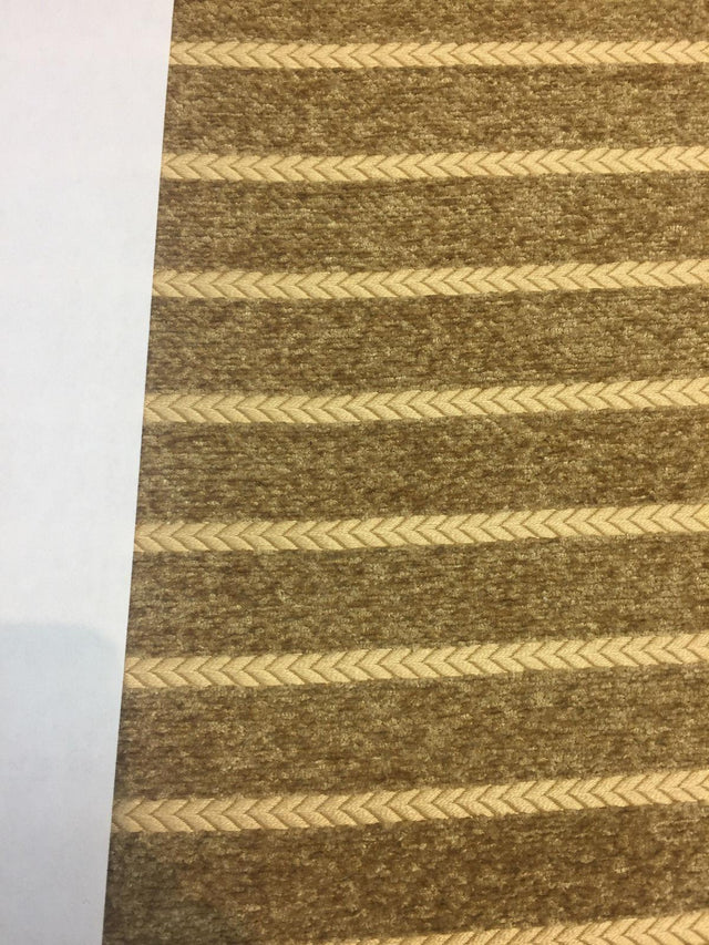 Italian Herringbone Upholstery Fabric - Antique Gold, Horizontal Herringbone, 59" Width, 1 Yard