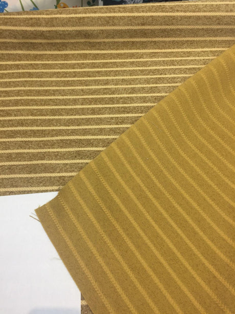 Italian Herringbone Upholstery Fabric - Antique Gold, Horizontal Herringbone, 59" Width, 1 Yard