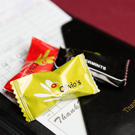 Customizable Yellow Buttermints with Clear Wrapper - 1,000/Case