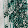 1 Yard Exquisite Off White Beaded 3D Floral Lace Fabric on Net Mesh 52 inch Width