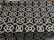 Richloom Malibar Ebony Cotton Fabric - Black, Gray And White Traditional Print, 54" Width (1 Yard)