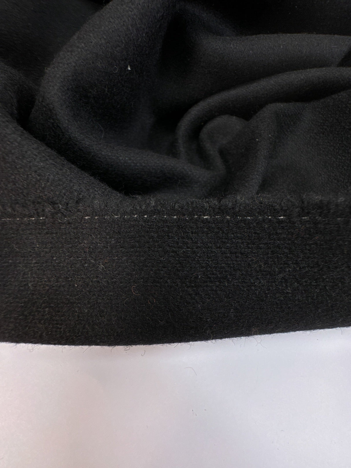 Wool Blend Tweed Black