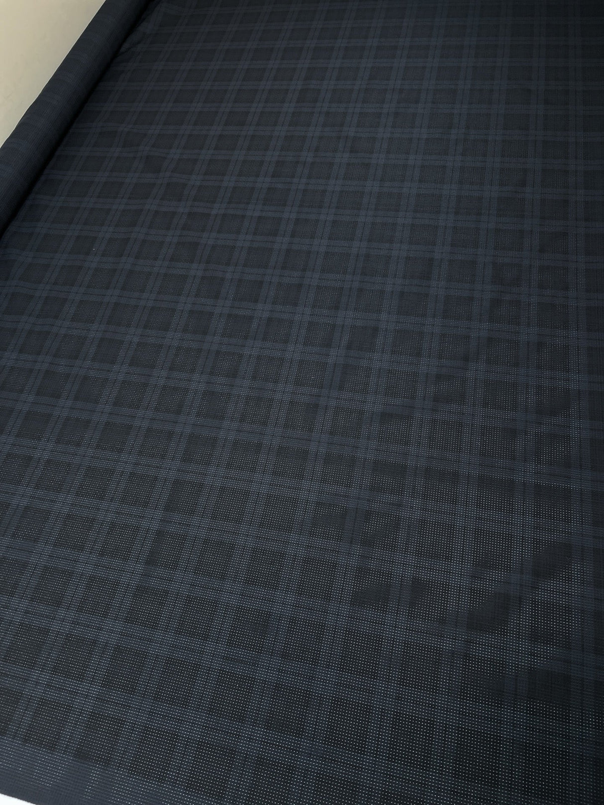 Polyamid Checked Fabric Blue Black
