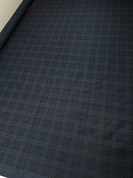 Polyamid Checked Fabric Blue Black