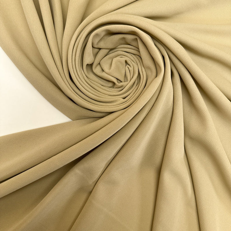 Beige Polyamide Elastane Knitted Fabric