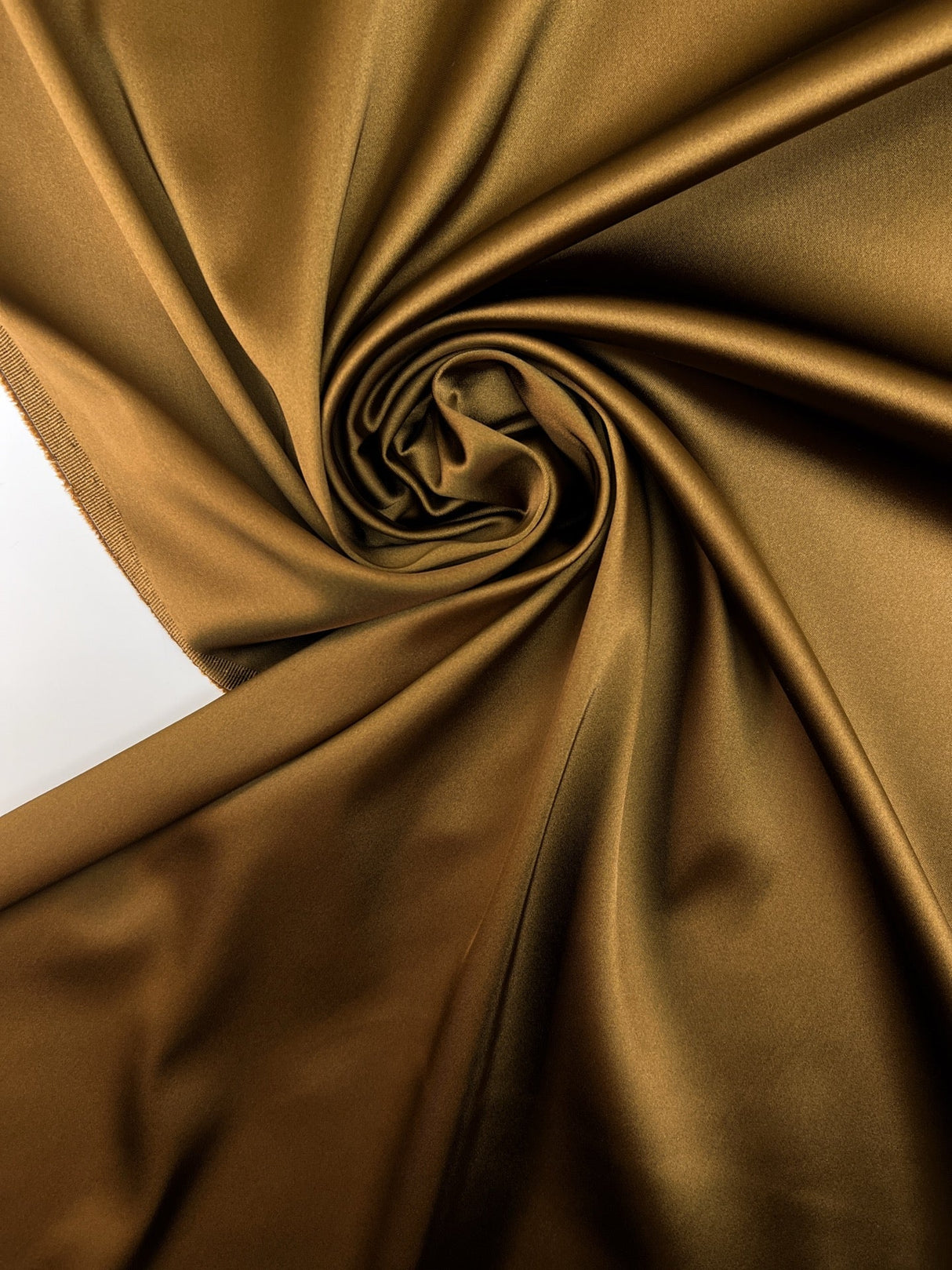 Satin Fabric With Elastane Brown Shade