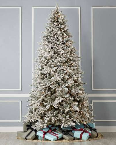 7.5' Flocked Dandan Pine Tree 2200 LED