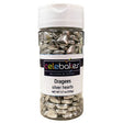 Celebakes Silver Heart Dragees, 3.7 oz Sprinkles