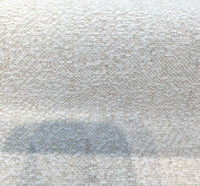 Devon Parchment Beige Chenille Upholstery Fabric - Off White Solid-Plain, 54" Width (1 Yard)