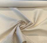 Regal Chess Cream Light Chenille Upholstery Drapery Fabric - Cream, Chess Pattern, 54" Width (By The Yard)