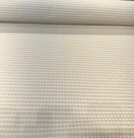 Regal Chess Cream Light Chenille Upholstery Drapery Fabric - Cream, Chess Pattern, 54" Width (By The Yard)