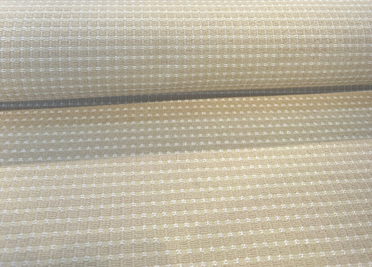 Regal Chess Cream Light Chenille Upholstery Drapery Fabric - Cream, Chess Pattern, 54" Width (By The Yard)