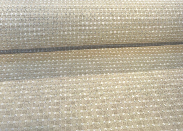 Regal Chess Cream Light Chenille Upholstery Drapery Fabric - Cream, Chess Pattern, 54" Width (By The Yard)