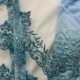 Glitter Mesh Floral Fabric
