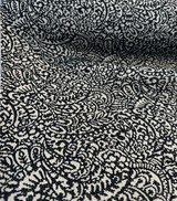 Adele Black Paisley Brocade Jacquard Fabric - Black Paisley, 54" Width (1 Yard)