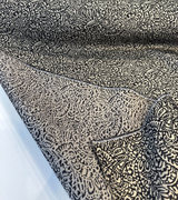 Adele Black Paisley Brocade Jacquard Fabric - Black Paisley, 54" Width (1 Yard)