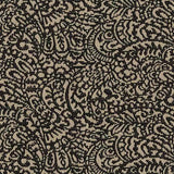 Adele Black Paisley Brocade Jacquard Fabric - Black Paisley, 54" Width (1 Yard)