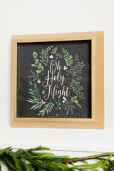 14 Inchi Botanical Wood Wall Decor Luxe Noel Christmas Holiday Wall Accent
