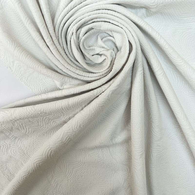 Polyamide Elastane Knitted Fabric White