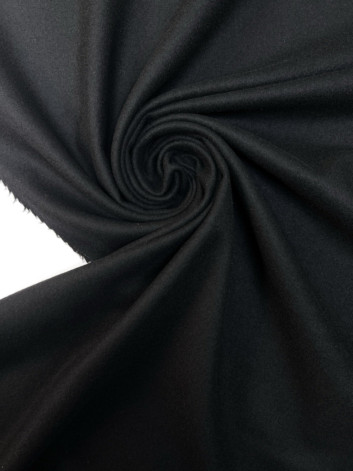 Italian Black Wool Suit Fabric