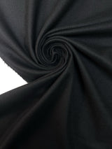 Italian Black Wool Suit Fabric