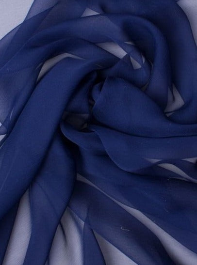 Navy Chiffon