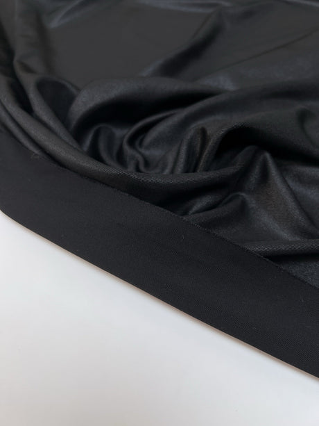 Viscose Knitted Moiré Fabric Black