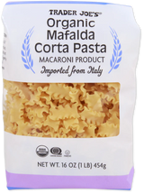 Trader Joe’s Organic Mafalda Corta Pasta – Short Ribbon Italian Pasta
