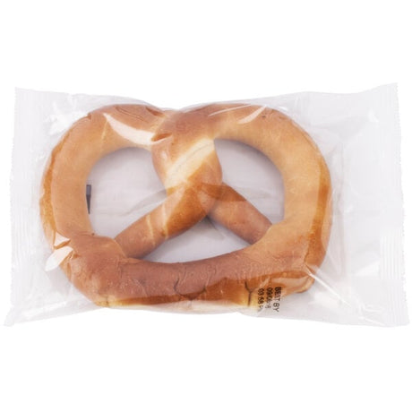 PretzelHaus Individually Wrapped Unsalted Pretzel 6 oz. - 50/Case